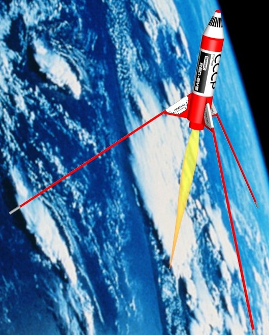 Semroc Flying Model Rocket Kit Red Eye KV-72