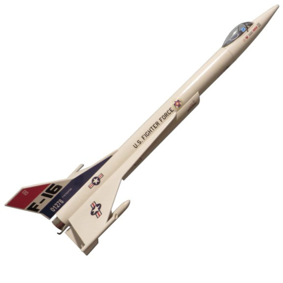 Model Rockets F Class Odd'l Rockets Flying Model Rocket Kit F-16 Fighter
