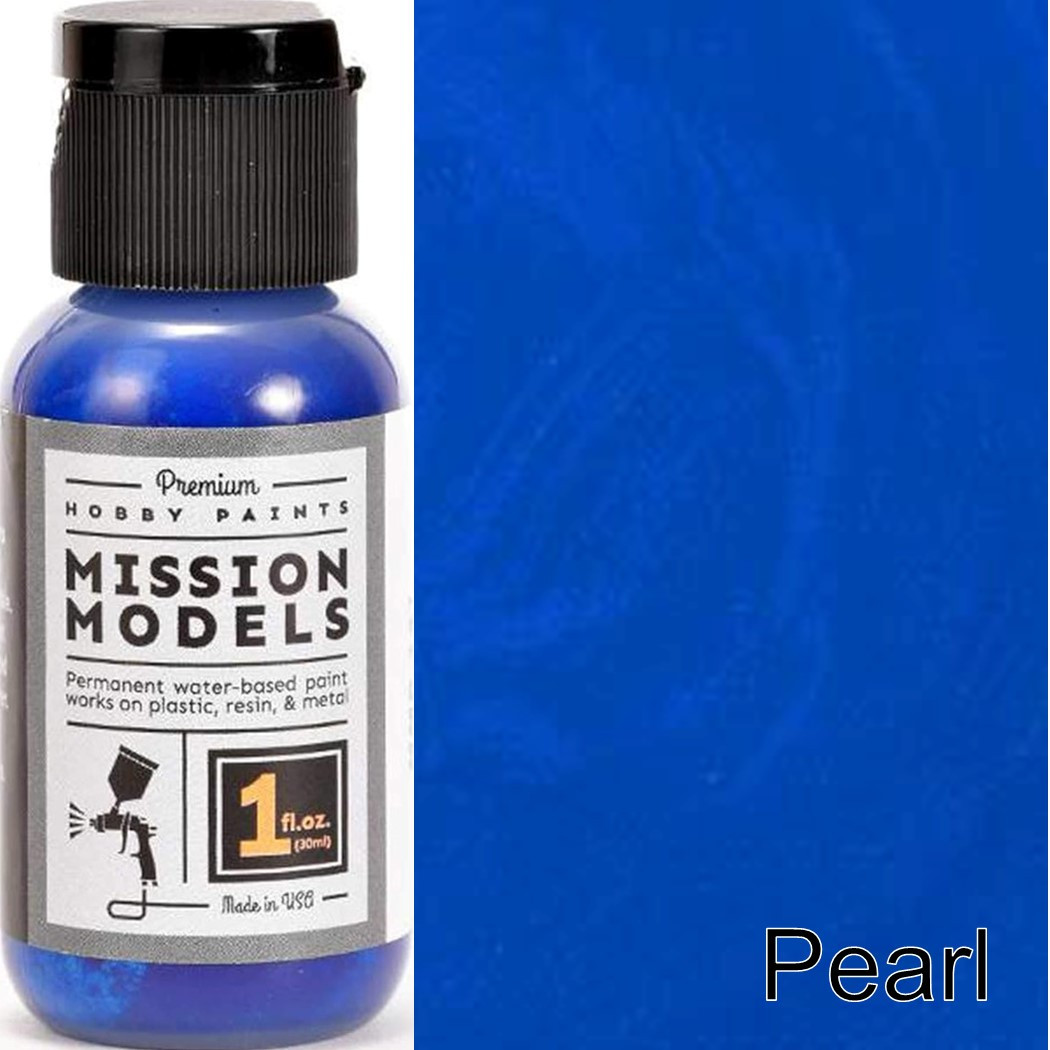 MISSION MODELS Pearl Deep Blue Acrylic Paint - MIOMMP147 Plastic Model Paint With Metallic Finish