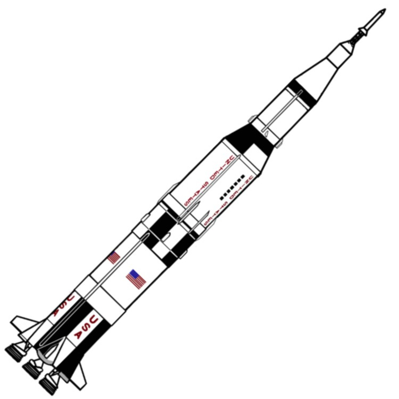 Saturn V Clipart