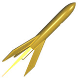 Semroc Flying Model Rocket Kit Sky Hook KV-9