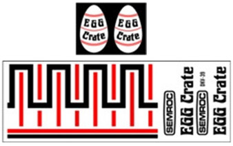 Semroc Decal - Egg Crate  (2 decal Set)  SEM-DKV-39
