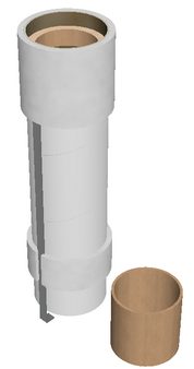 Semroc Engine Mount Kit ST-9(24mm Motor) to LT-115(BTH-52)(29mm Motor)(same: Aerotech 14005)  SEM-EM-9115