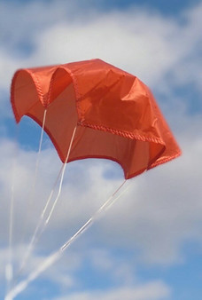 Top Flight Parachute Competition Orange 18" Thin Rip Stop Nylon  TOP-PAR-18TM