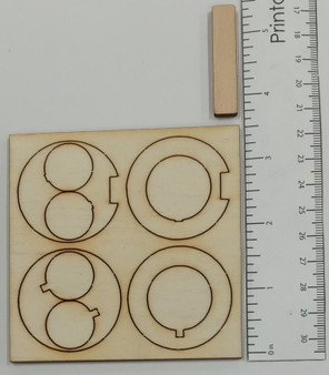 Semroc Centering Ring Set Egg Crate  removable mount  SEM-CR-KV-39