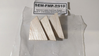 Semroc Laser-Cut Fins Super Star™ 1/16 Balsa  SEM-FMP-R910