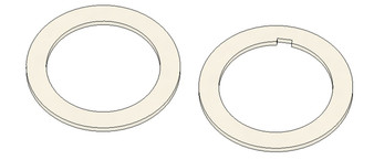 Semroc Centering Rings Fiber BT-50 to BT-55(2 ring set with engine hook slot)  SEM-RA-50-55S