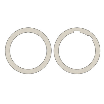 Semroc Centering Rings Fiber ST-7 to ST-9(2pk) 2 hooks  SEM-CR-7-9EH2