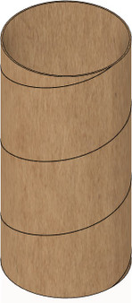 Semroc Coupler for T-3.0 tubes  6" length(1pk) Craft Paper  SEM-CPL-3.0-6