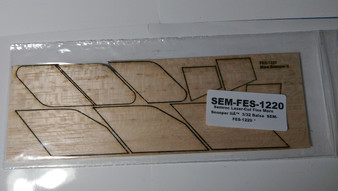 Semroc Laser-Cut Fins Estes Mars Snooper II™ 3/32 Balsa Sheet  SEM-FES-1220