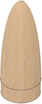Semroc Balsa Nose Cone ST-16(BT-60) 3.6" long Elliptical  SEM-BC-16836