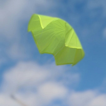 Top Flight Parachute Neon Yellow 12" Rip Stop Nylon  TOP-PAR-12