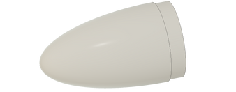 Semroc Modified Plastic Nose Cone NC-80B 4" Long(1pk)  EST 3168M