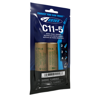 Estes 24mm Model Rocket Motors Single Use C11-5(2pk)  EST 10026(1523)   <Required to Pay for Ground Advantage or UPS Ground Shipping>