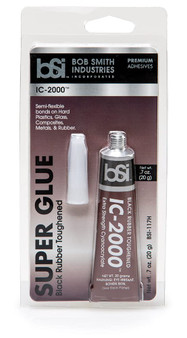 BSI 117H Cyanoacrylate(CA) 0.7oz 20 gram IC-2000 Black Rubber Toughened