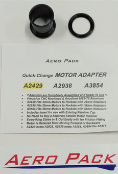 Aero Pack Aluminum Quick Change Motor Adapter  24mm-29mm  APK A2429
