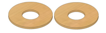 Semroc Centering Rings Plywood BTH-50 to BT-80(2pk)  SEM-RA-50H-80P *