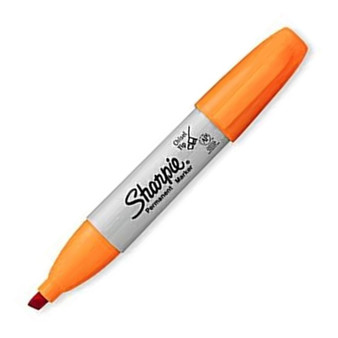 Sharpie Permanent Chisel Tip Marker Orange  ERO 9166 Orange