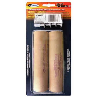 Estes 29mm Model Rocket Motors Single Use E16-6(2pk)  EST 1697 <Required to Pay for Ground Advantage or UPS Ground Shipping>