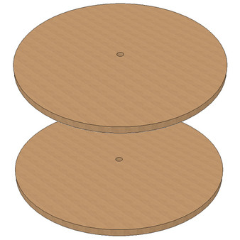 Semroc Plywood Block or Bulkhead for BTH-7.5 tube, 0.25" Plywood(2 ring set)  SEM-PB-7.5H