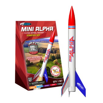Estes Flying Model Rocket Mini Starter Set Mini Alpha  EST 5333
