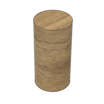 Semroc Balsa Nose Block or Coupler BT-55, 2.5" Long  SEM-NB-55-25