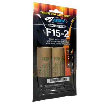 Estes 29mm Model Rocket Motors Single Use F15-2(2pk)  EST 10009 <Required to Pay for UPS Ground Shipping>