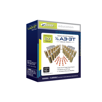 Estes 13mm Model Rocket Motors Single Use Flight Pack 1/4A3-3T(24pk)  EST 1699 <Required to Pay for UPS Ground Shipping>