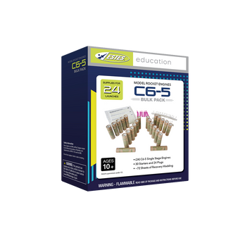 Estes 18mm Model Rocket Motors Single Use Flight Pack C6-5(24pk)  EST 1789 <Required to Pay for UPS Ground Shipping>