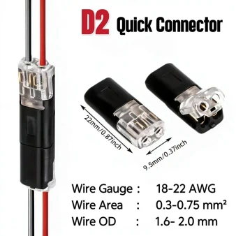 eRockets Double Wire Plug In Quick Conenctor(2pcs)  ERX 9236