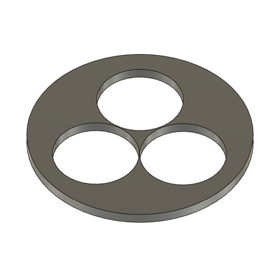 Semroc Centering Rings Plywood 3x50-80P(2pk)  SEM-RA-3x50-80P