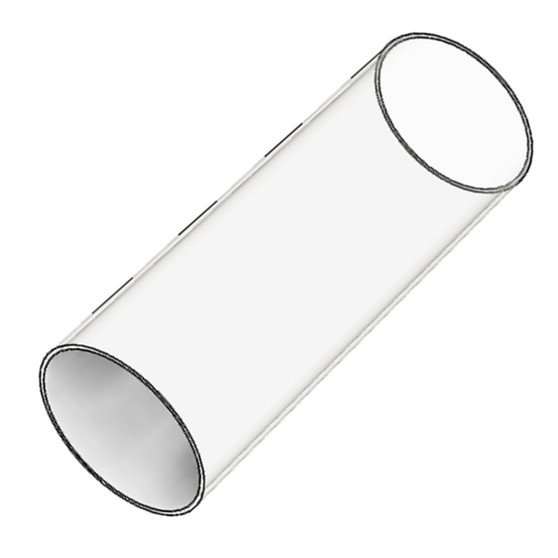 Semroc Clear Plastic Body Tube ST-8 2.5" Long  SEM-CPT-825