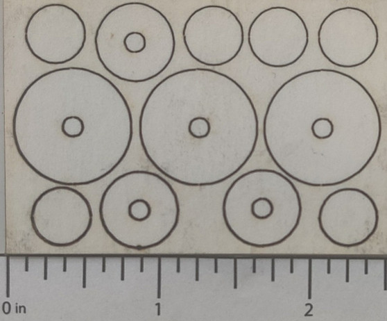 Semroc Centering Ring Set SS Casseopeia   SEM-CR-ES-1369