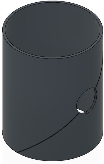 Semroc Tubing Outside Coupler/ Retaining Ring for BT-20, 1.0" Long with Vent Hole Punched(1pk)  SEM-JT-20BP