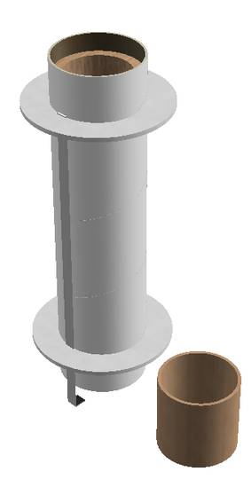 Semroc Engine Mount Kit ST-9(24mm Motor) to ST-16(BT-60) Fiber  SEM-EM-9-60