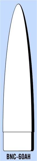 Semroc Balsa Nose Cone BT-60 6.6" Elliptical  SEM-BNC-60AH.