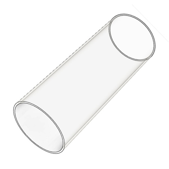 Semroc Clear Plastic Body Tube ST-7, 2.0" Long  SEM-CPT-720