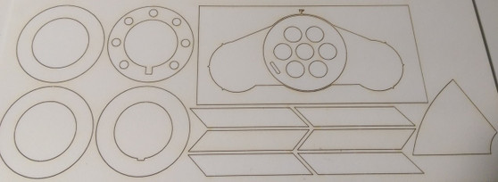 Semroc Centering Ring Set Semroc USS America   SEM-CR-KV-77