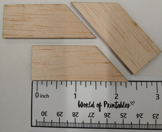 Semroc Laser-Cut Fins Estes Eclipse (3 fins)3/32 Balsa(3F)  SEM-FES-0846