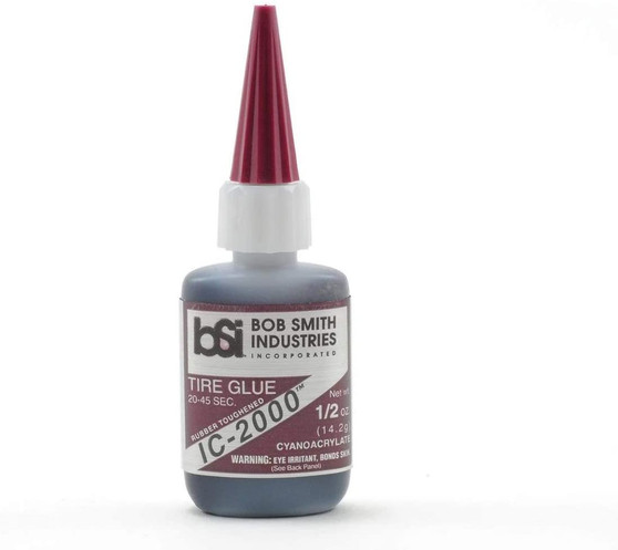 BSI 117 Cyanoacrylate(CA) Super Glue 1/2oz Extra Strength Black Rubber - Brown Label