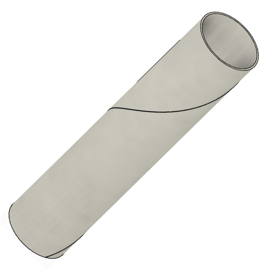 Semroc Body Tube ST-5(BT-5)(Motor Tube) 2.5 Inches Long with mini engine hook slot  SEM-ST-525E