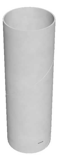 Semroc Body Tube ST-9(24mm Motor) 3.0" Long Punched  SEM-ST-930E