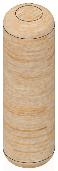 Semroc Wood Dowel 1/12" x 0.28"(1pk)   SEM-WD-128