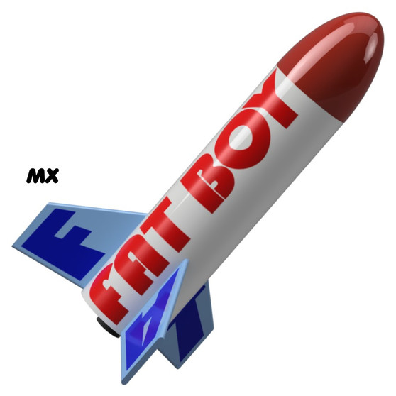 Semroc Flying Model Rocket Kit Micro(MX) Fat Boy KMX-08