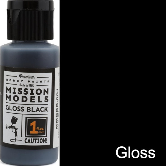 Mission Models Gloss Black Base for Chrome 1fl oz  MMGBB-001