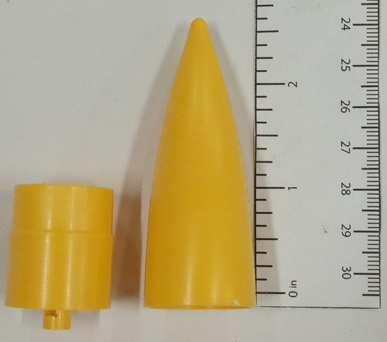 LOC Precision Part Plastic Nose Cone 1.0" Diameter Short  PNC-1.0Short