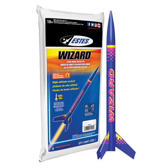 Estes Flying Model Rocket Kit Wizard EST 1292