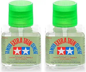 Tamiya Plastic Cement Extra Thin 1.35fl ounces(40ml)(2pk) TAM