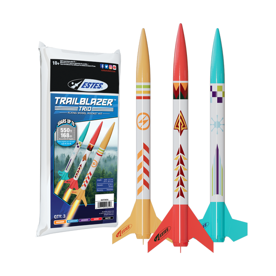 Estes Flying Model Rocket Kit Trailblazer Trio  EST 0654