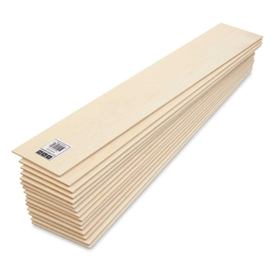 Materials Basswood 3/32x3x24  MAT-Bass-332324